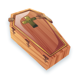 Enfeite Caixão Para Mesa c/06 un