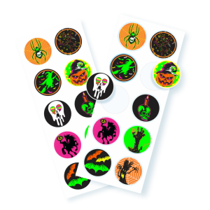 Adesivo Halloween Neon c/20 un