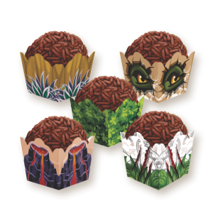 Forminha Brigadeiro Dinossauro c/24 un