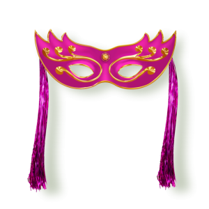 Máscara c/Chicote Rosa c/01 un