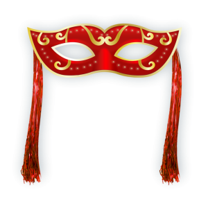 Máscara c/Chicote Vermelha c/01 un