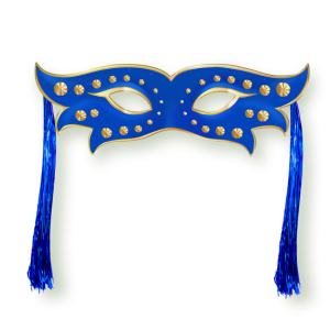 Máscara c/Chicote Azul c/01 un