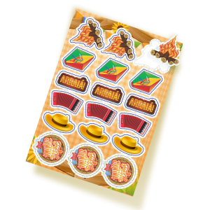 Adesivo Festa Junina c/18 un