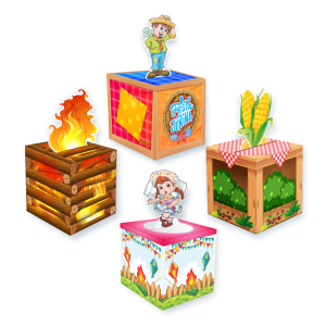 Caixinha Pop UP Festa Junina c/04 un