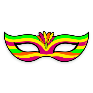 Máscara Neon Carnaval c/01 un