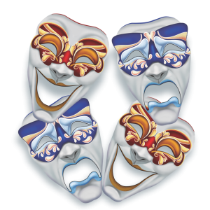 Máscara Teatro c/04 un PEQ