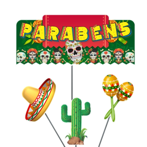 Topo Para Bolo Mexicano c/04 un