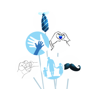 Toppers P/ doces Dia dos Pais c/12 un