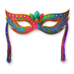 Máscara Com Chicote Colorida II c/01 un