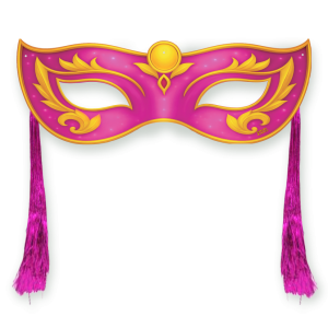 Máscara Com Chicote Rosa II c/01 un