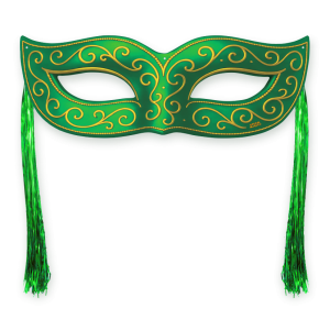 Máscara Com Chicote Verde II c/01 un