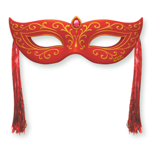 Máscara Com Chicote Vermelha II c/01 un