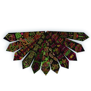 Gravata Neon II c/10 un