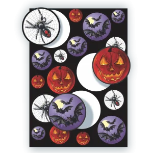 Adesivo Halloween c/18 un