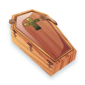 Enfeite Caixão Para Mesa c/06 un