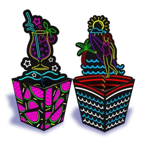 Enfeite Neon para Mesa 3D c/02 un