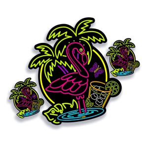 Kit Flamingo Neon c/03 un