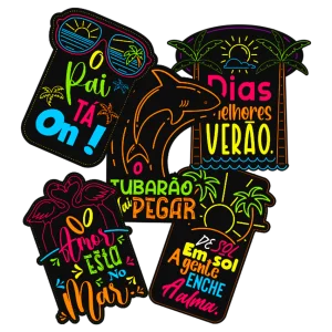 Quadro Decorativo Neon II c/05 un