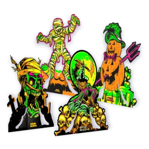 Enfeite de Mesa Halloween Neon c/04 un