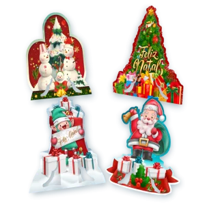 Enfeite de Mesa Natal c/04 un
