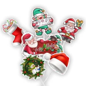 Toppers para Doces Natal c/14 un
