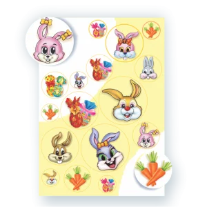 Adesivo Páscoa c/18 un