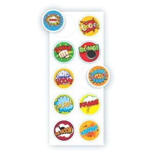 Adesivo Super Heróis c/20 un