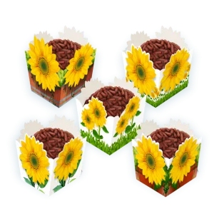 Forminha Brigadeiro Girassol c/24 un