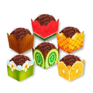 Forminha Brigadeiro Tropical c/24 un