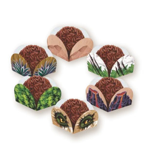 Forminha Brigadeiro Pétala Dinossauro c/50 un