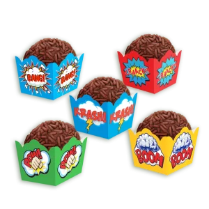 Forminha Brigadeiro Super Heróis c/24 un