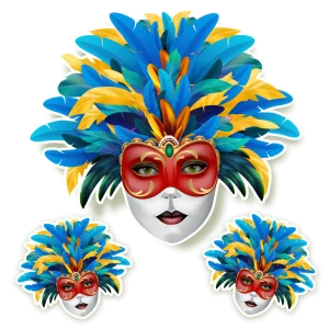 Kit Arlequina Azul e Amarelo c/03 un