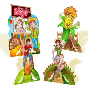 Enfeite de Mesa Junina c/04 un