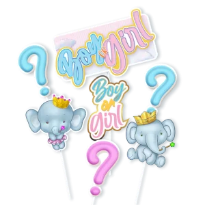 Toppers P/doces Chá Revelação c/12 un