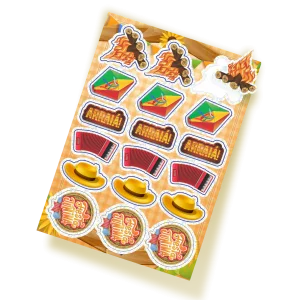 Adesivo Festa Junina c/18 un