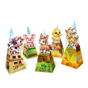 Caixa Pirâmide Fazendinha c/05 un