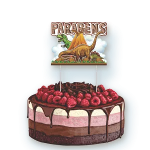 Topo p/Bolo Dinossauro c/01 un