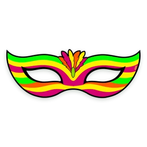 Máscara Neon Carnaval c/01 un
