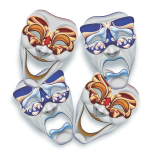 Máscara Teatro c/04 un PEQ