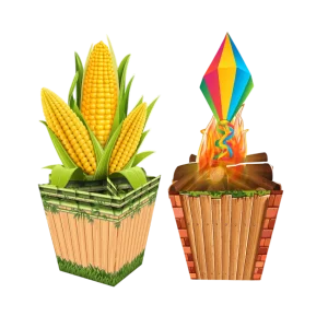 Enfeite Junina Para Mesa c/02 un