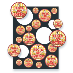 Adesivo Festa do Boteco c/18 un