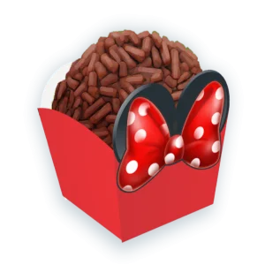 Forminha Brigadeiro Orelha c/ laço c/24 un