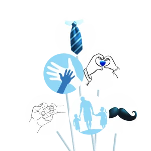 Toppers P/ doces Dia dos Pais c/12 un