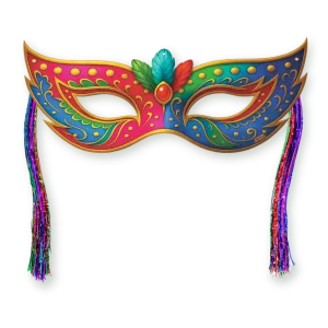 Máscara Com Chicote Colorida II c/01 un