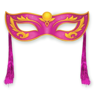 Máscara Com Chicote Rosa II c/01 un