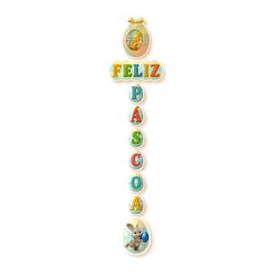 Pendente Feliz Páscoa c/01 un