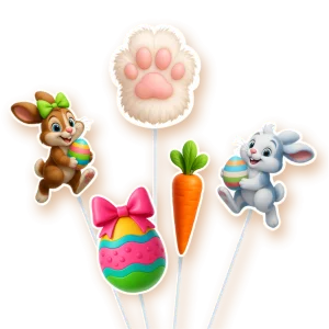 Toppers p/ Doce Páscoa II c/10 un